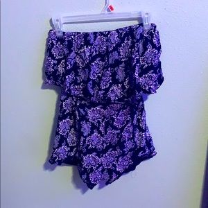 Purple summer time romper